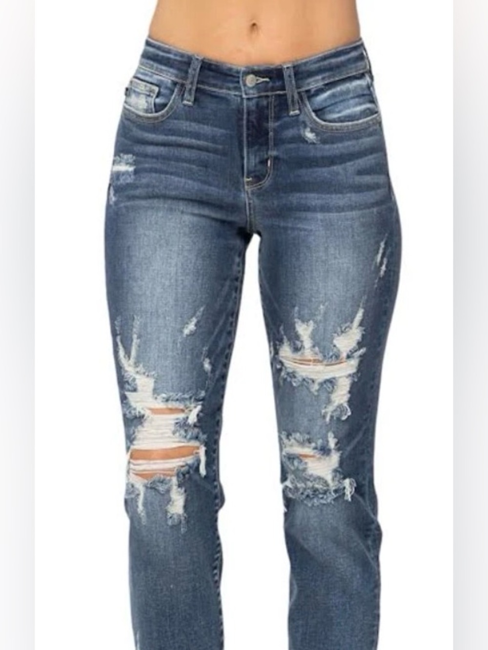 JUDY BLUE Skinny Fit distressed jeans size women’s 27